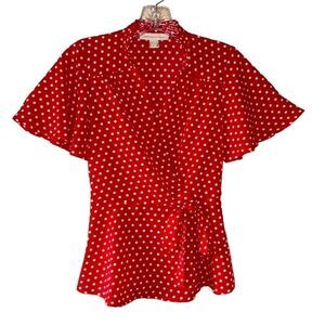 NEW Monteau Los Angeles Polka Dot Shirt